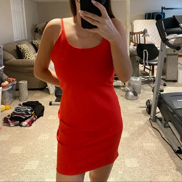 slim fit dress slacks Zapaka Women Red Strapless Homecoming Dress Corset Appliqued Pleated Tight Short Party Dress, Red / US14 main image 1